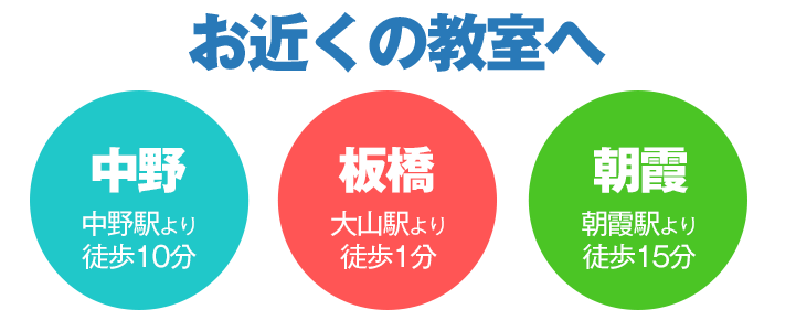 お近くの教室へ